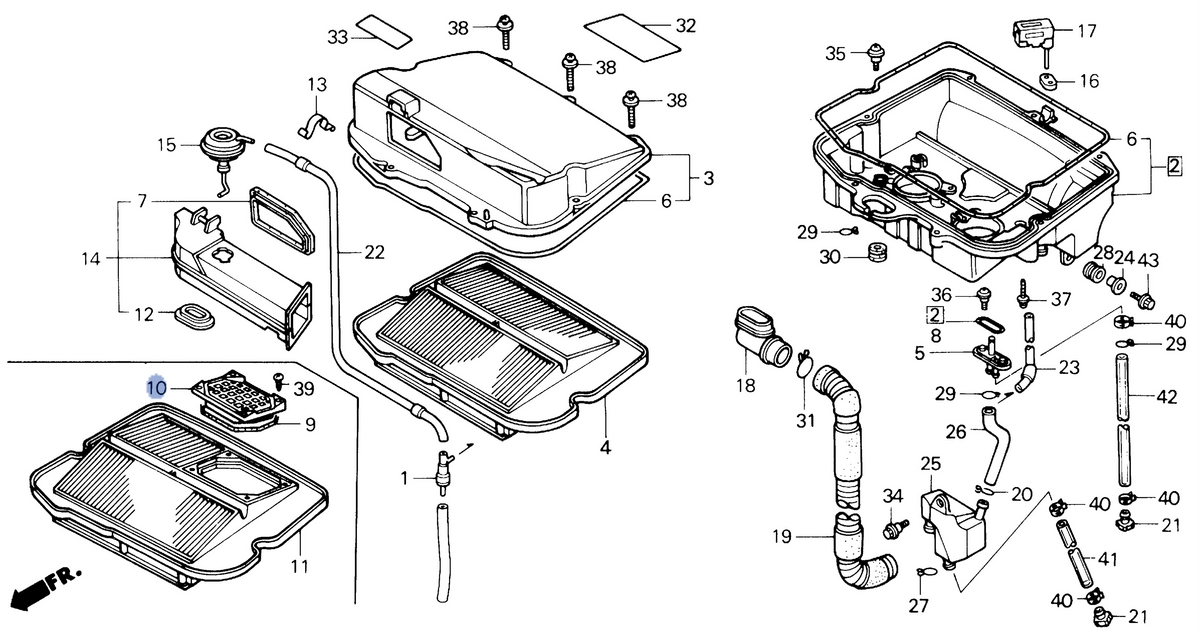 Honda OEM part 17217-MN5-741