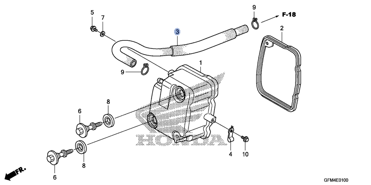 Honda OEM part 17218-GFM-900