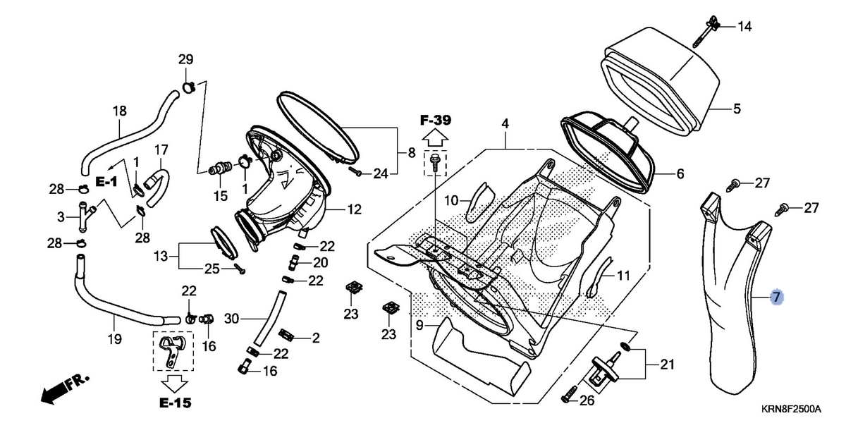 Honda OEM part 17218-MEN-A70