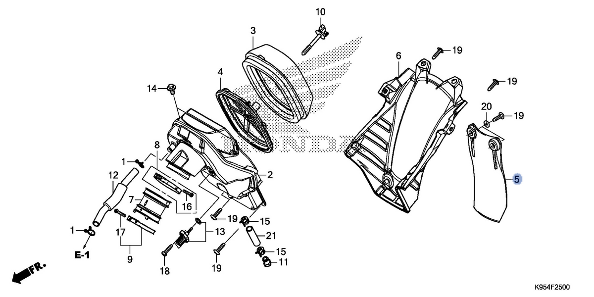 Honda OEM part 17218-MKE-A00