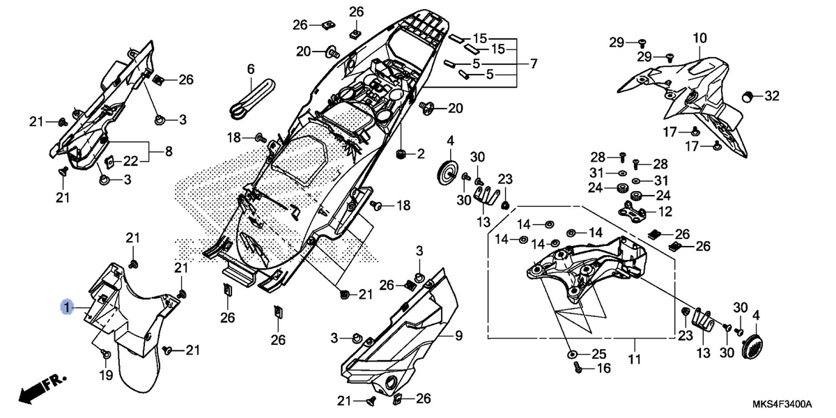 Honda OEM part 17218-MKS-E00