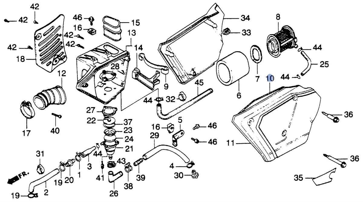 Honda OEM part 17219-413-000
