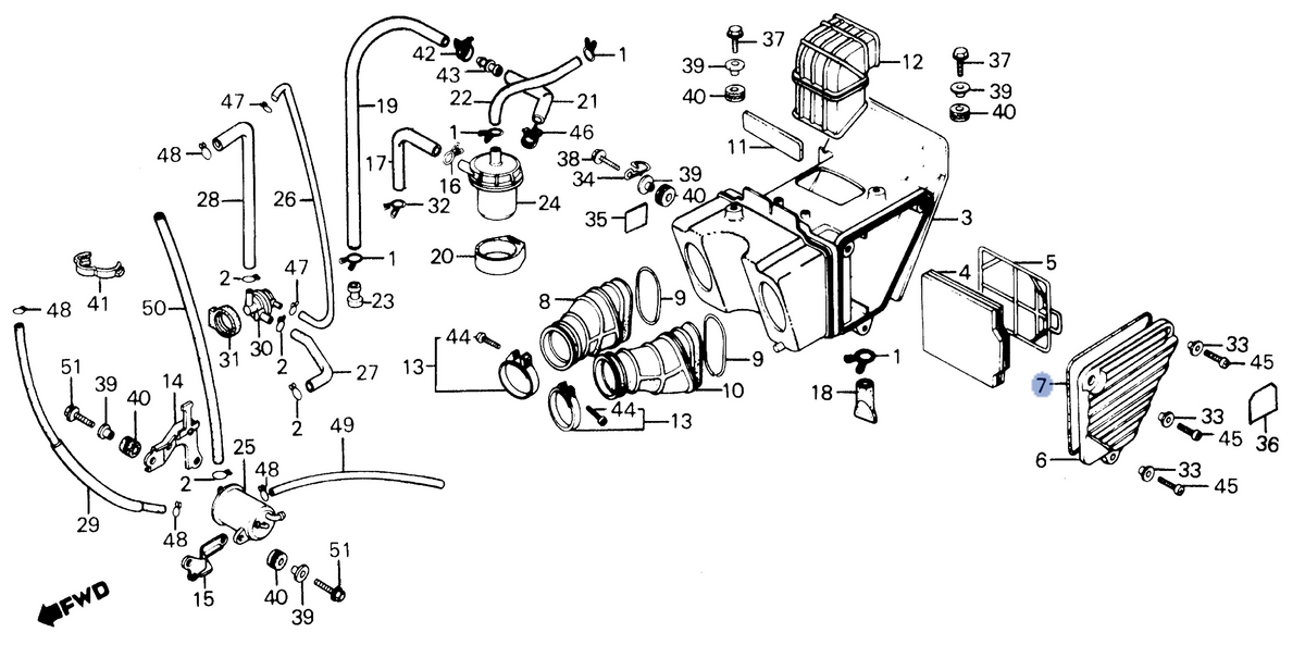 Honda OEM part 17219-HA2-405
