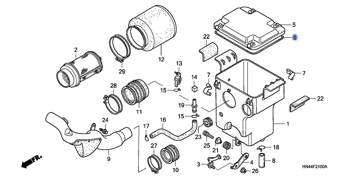 Honda OEM part 17219-HN5-670