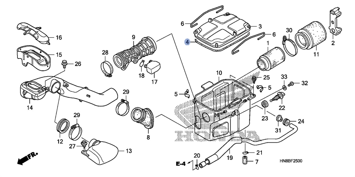 Honda OEM part 17219-HN8-000