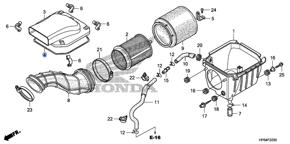 Honda OEM part 17219-HP6-A00