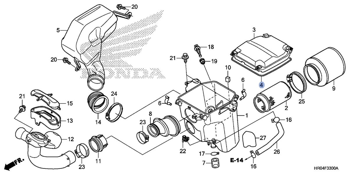 Honda OEM part 17219-HR0-F00