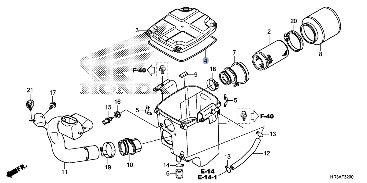 Honda OEM part 17219-HR3-A20