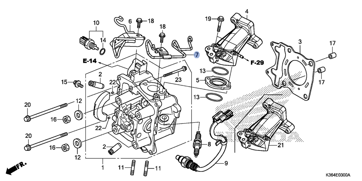 Honda OEM part 17219-K35-V00