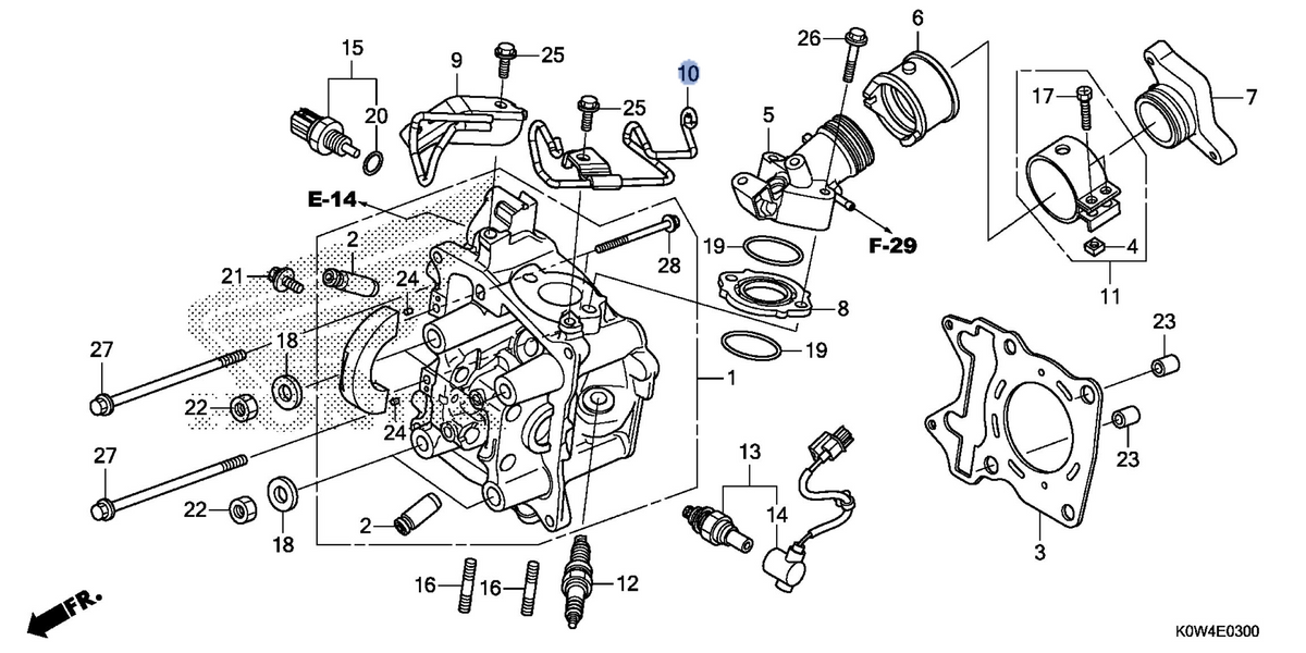 Honda OEM part 17219-K97-T00