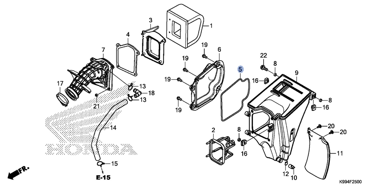 Honda OEM part 17219-K99-A00