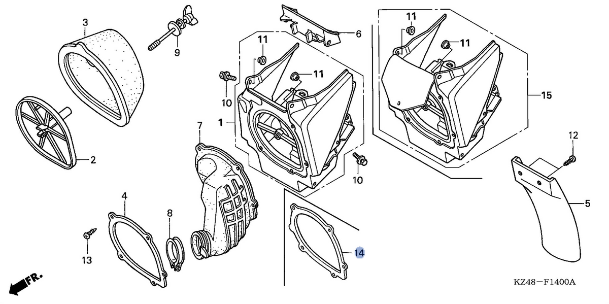 Honda OEM part 17219-KZ3-J51