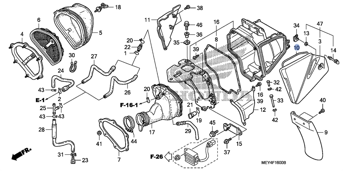 Honda OEM part 17219-MEY-670