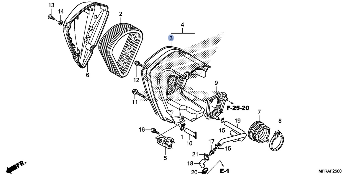 Honda OEM part 17219-MFR-670