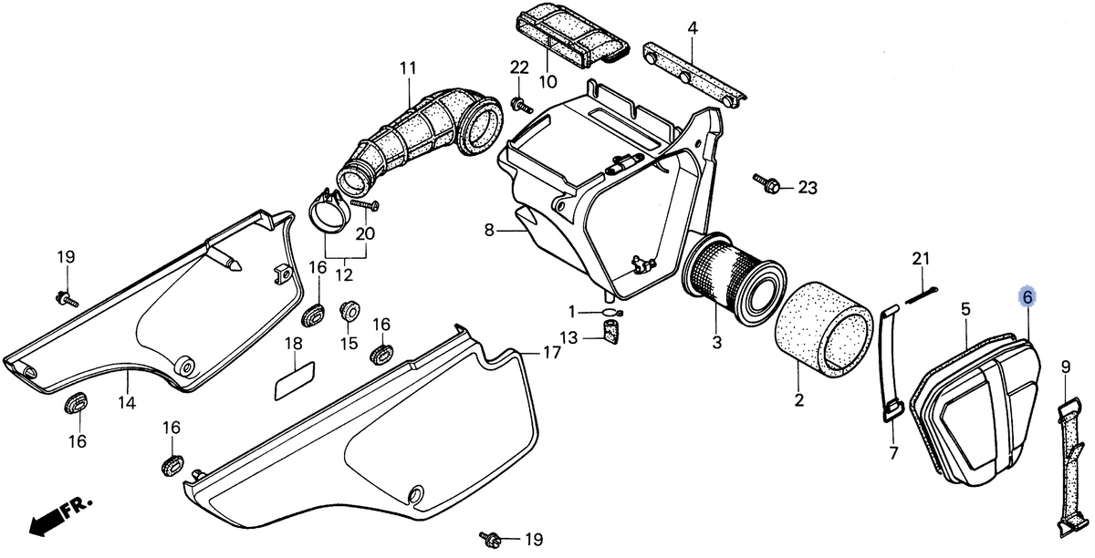 Honda OEM part 17220-GN1-760