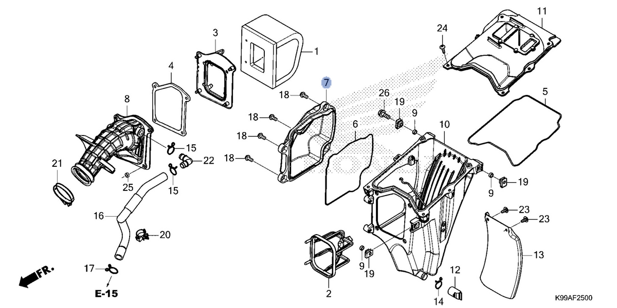 Honda OEM part 17220-K99-A70