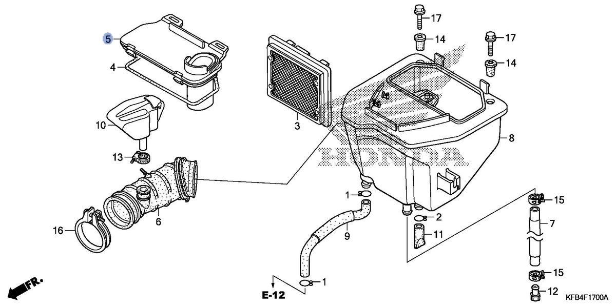 Honda OEM part 17220-KFB-000