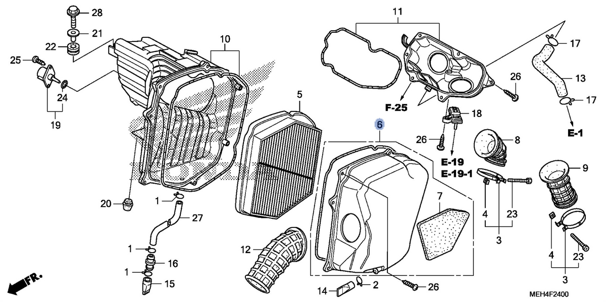 Honda OEM part 17220-MEH-000