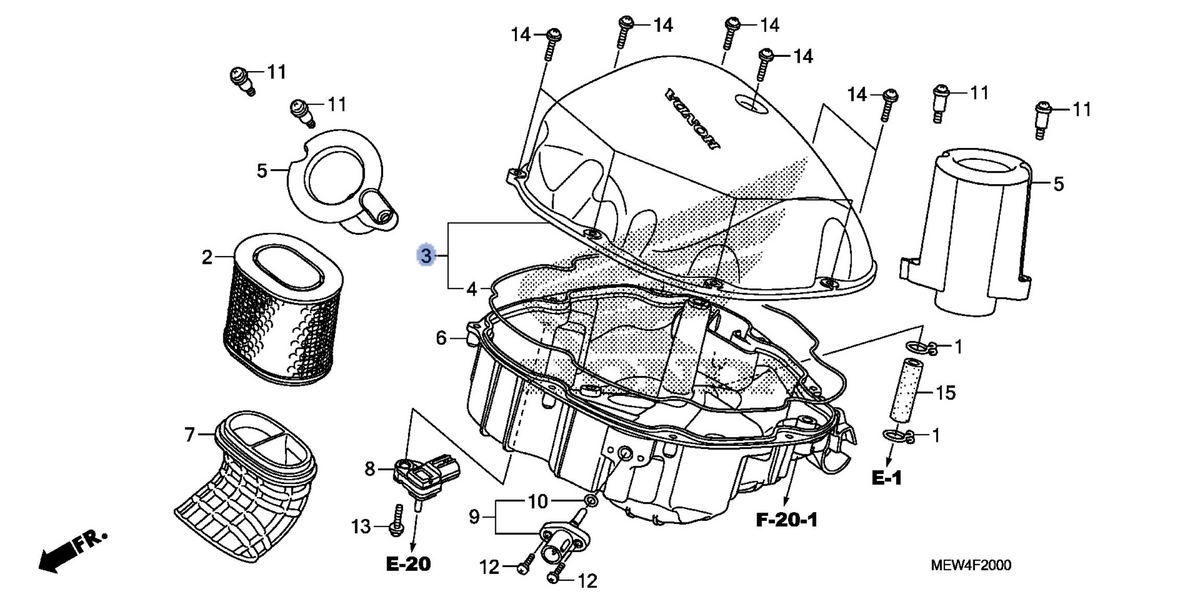 Honda OEM part 17220-MEW-920