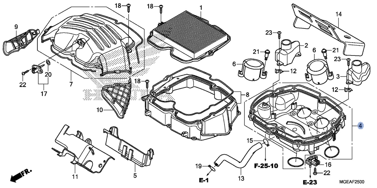 Honda OEM part 17220-MGH-640