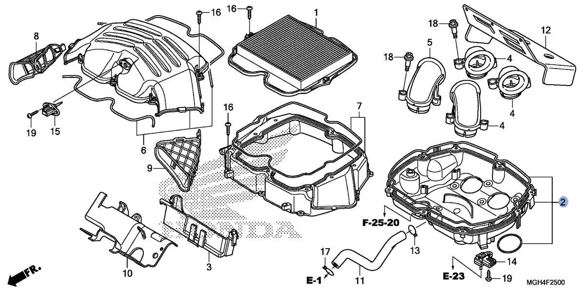 Honda OEM part 17220-MGH-H20
