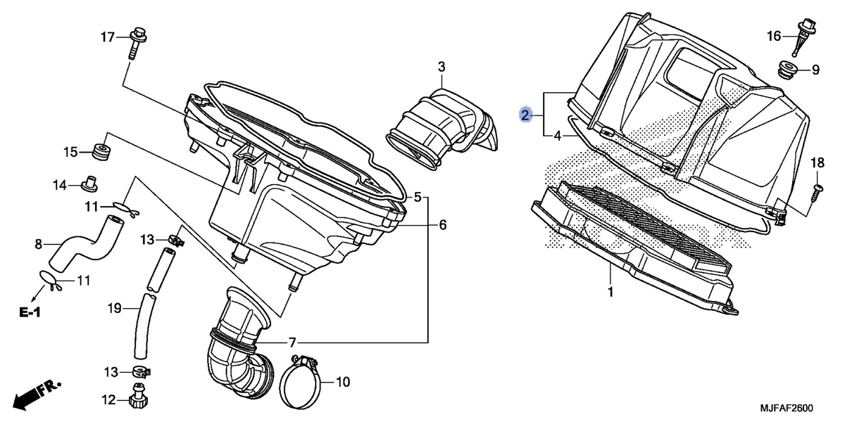 Honda OEM part 17220-MGS-D31