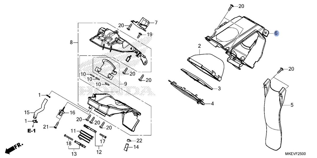 Honda OEM part 17220-MKE-B50