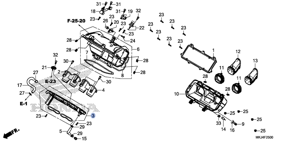 Honda OEM part 17220-MKJ-D00