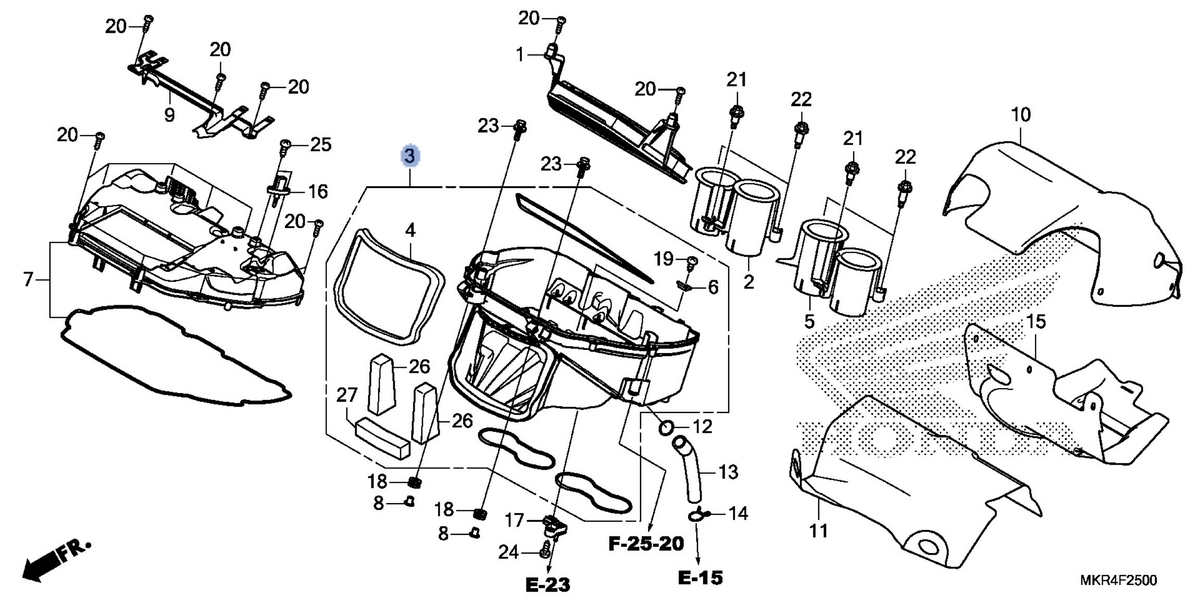 Honda OEM part 17220-MKR-A30