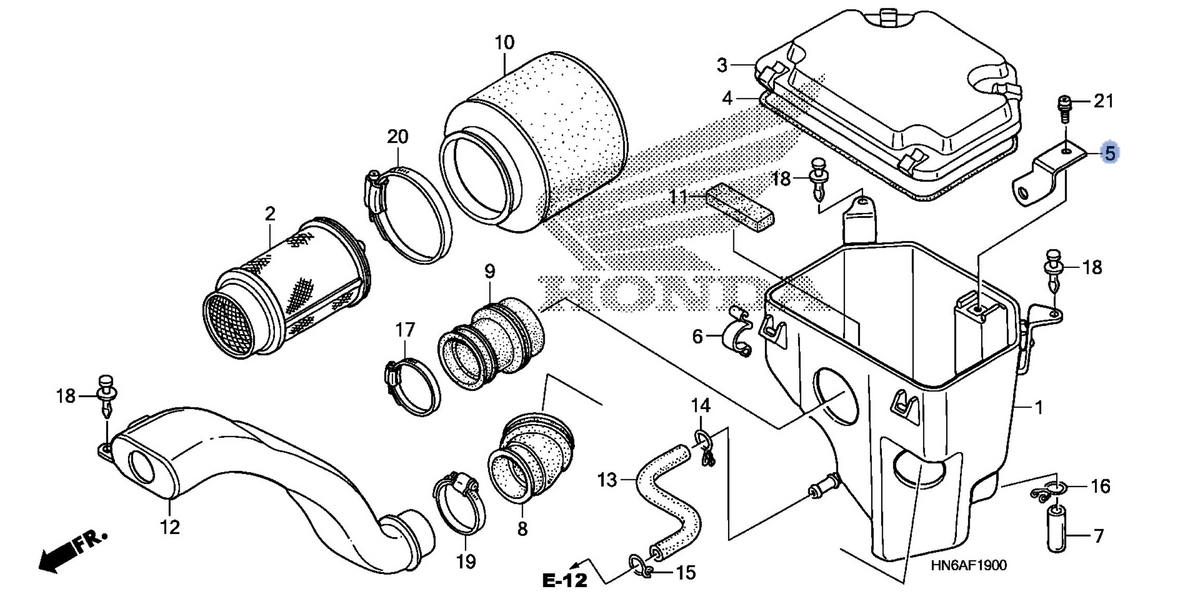 Honda OEM part 17221-HM8-000