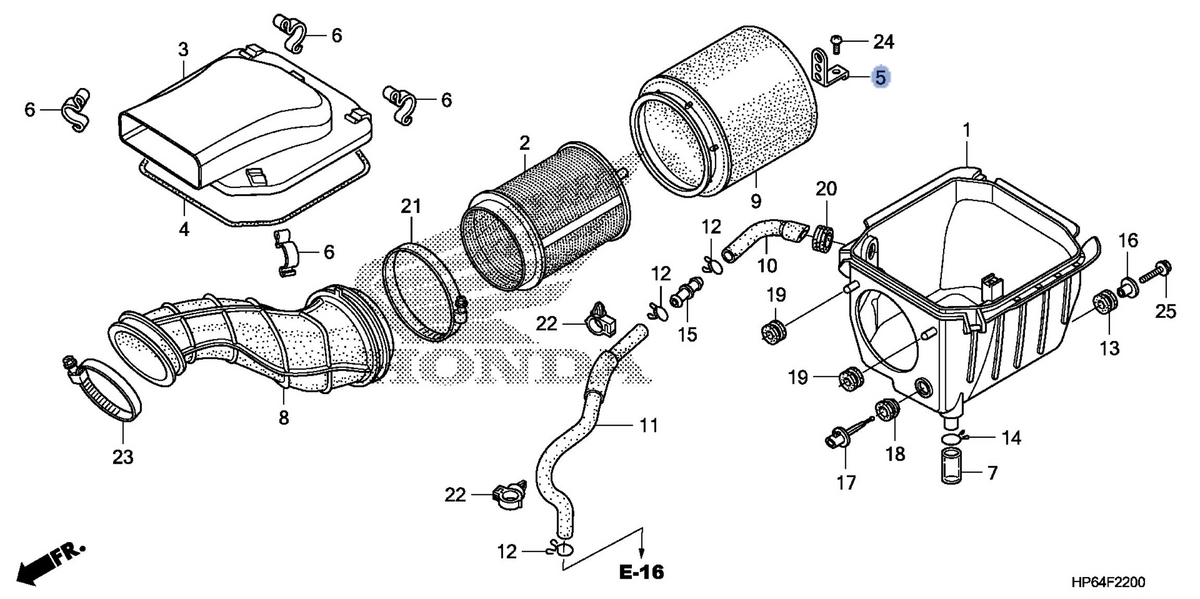 Honda OEM part 17221-HP6-A00