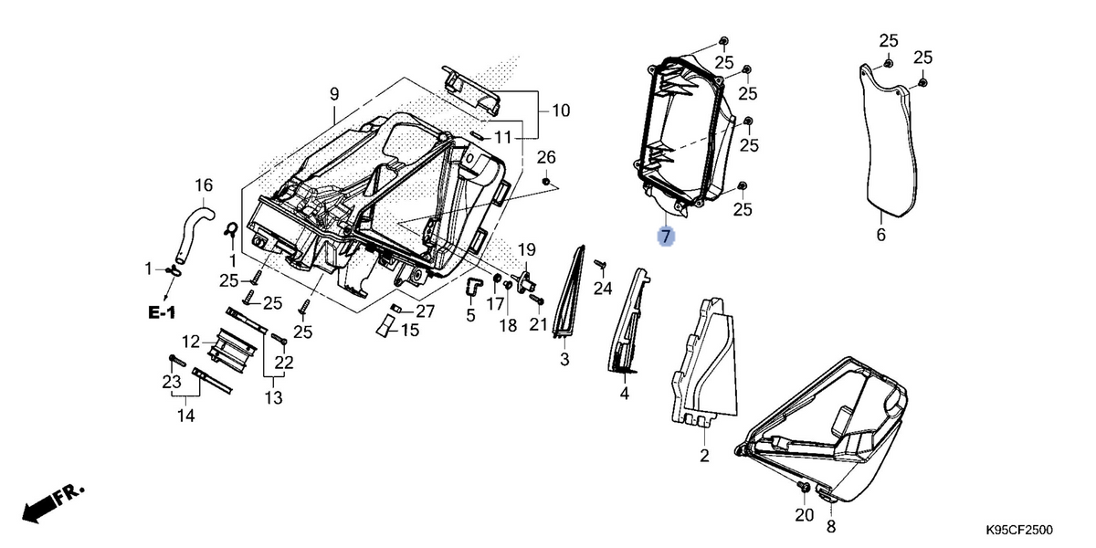Honda OEM part 17221-K95-AG0