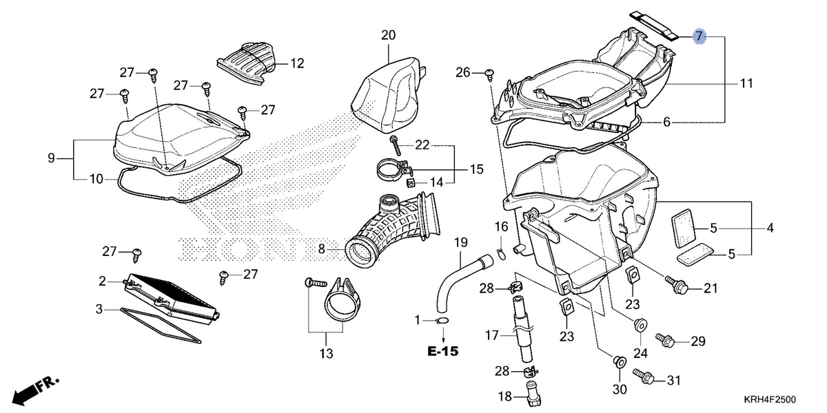 Honda OEM part 17221-KRH-J00