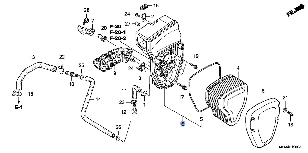 Honda OEM part 17221-MEA-L50