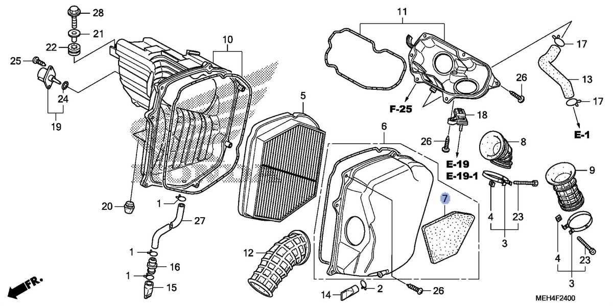 Honda OEM part 17221-MEH-300