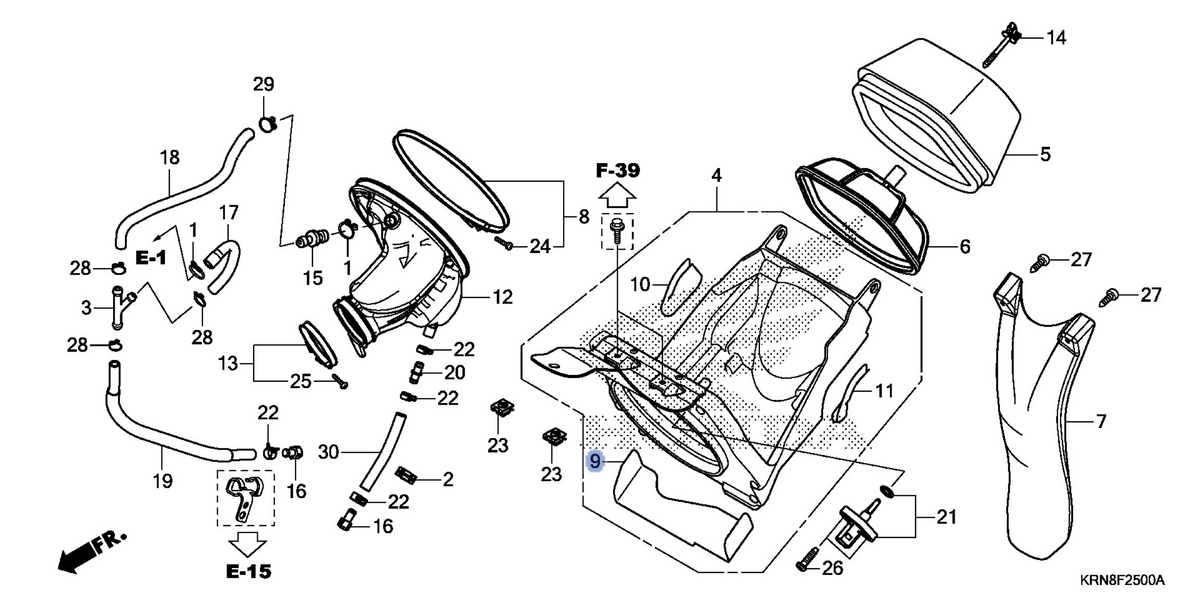 Honda OEM part 17221-MEN-A70