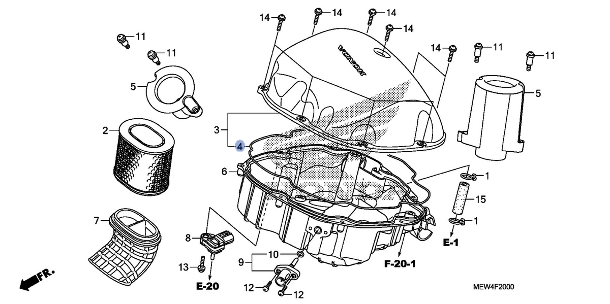 Honda OEM part 17221-MEW-920