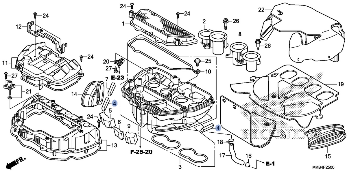 Honda OEM part 17221-MGP-A00