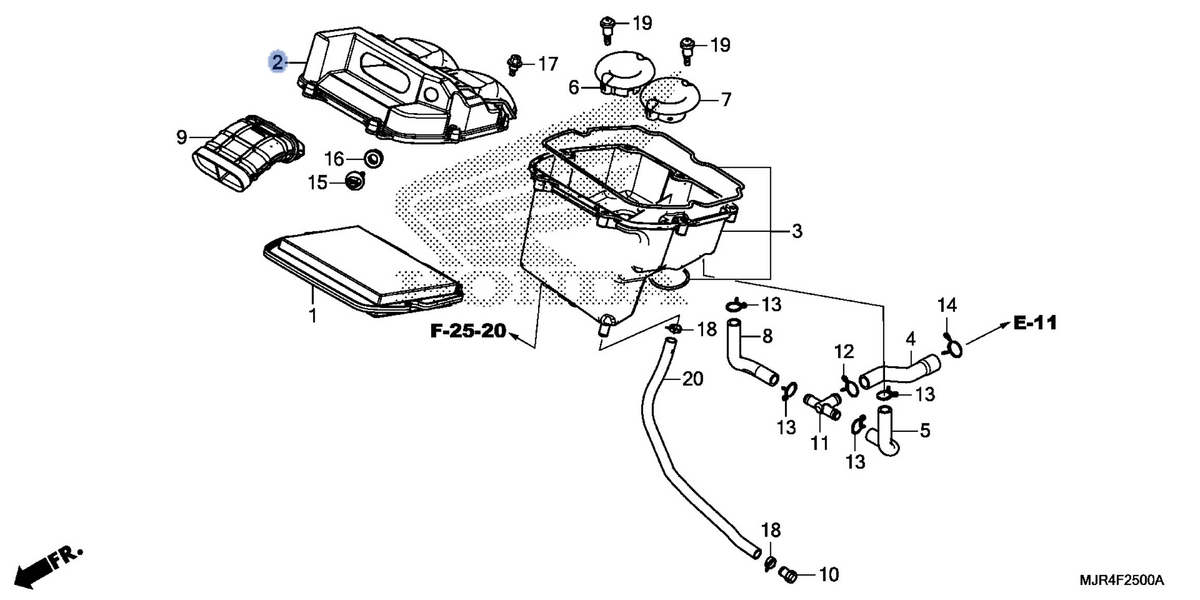 Honda OEM part 17221-MJR-670