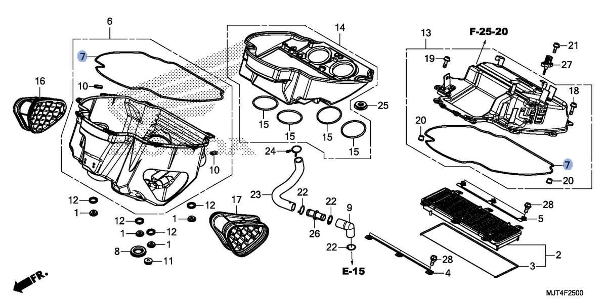 Honda OEM part 17221-MJT-E00