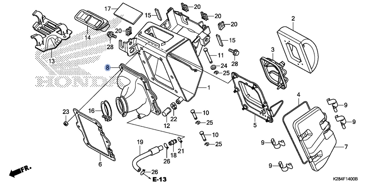Honda OEM part 17222-K28-910