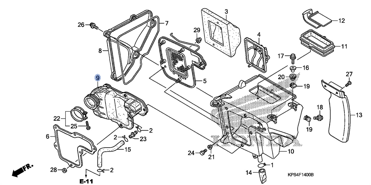 Honda OEM part 17222-KPS-900