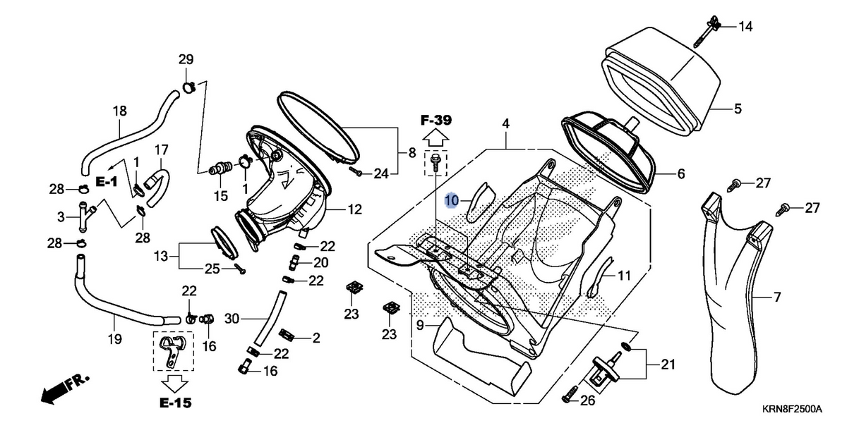 Honda OEM part 17222-MEN-A70