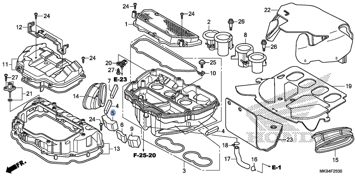 Honda OEM part 17222-MGP-A90