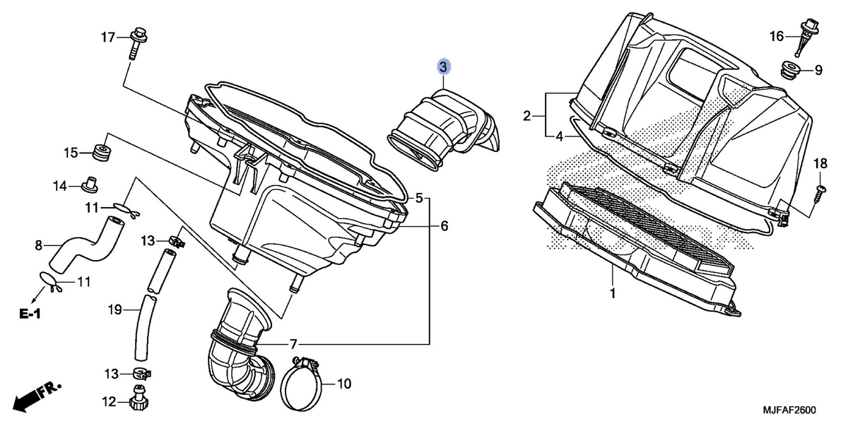 Honda OEM part 17222-MGS-D30
