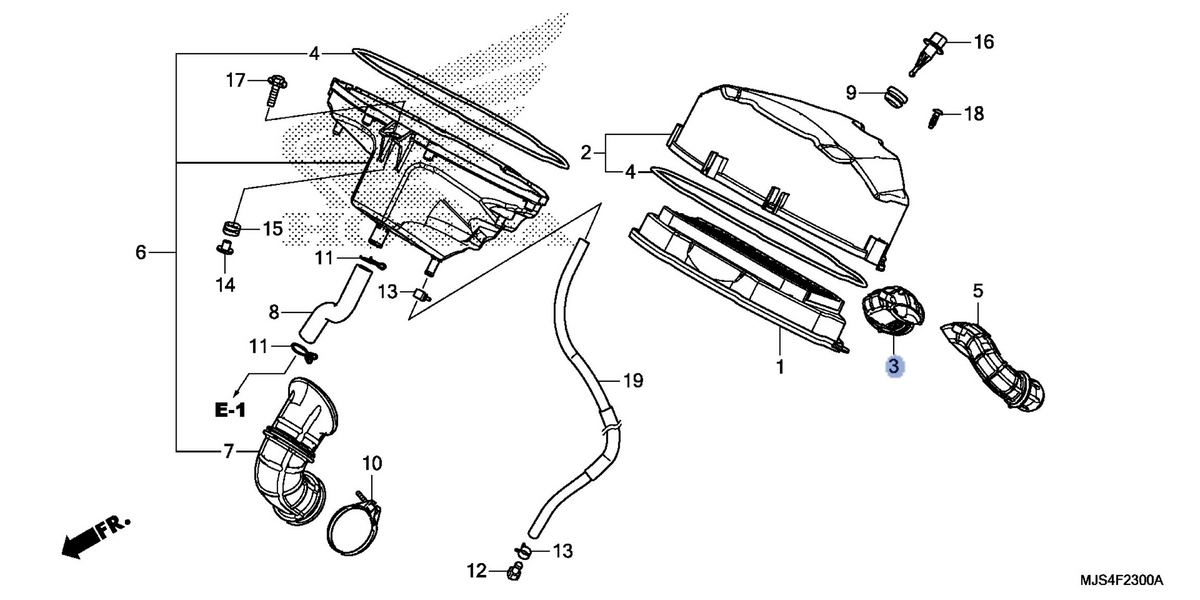 Honda OEM part 17222-MJS-J70