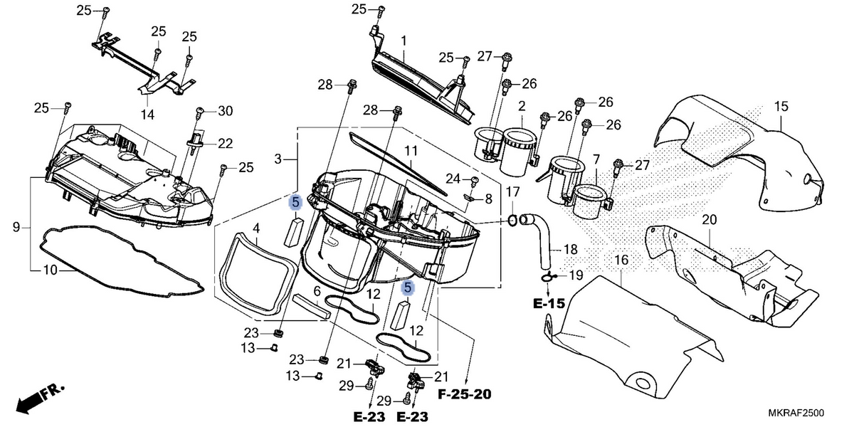Honda OEM part 17222-MKR-A30