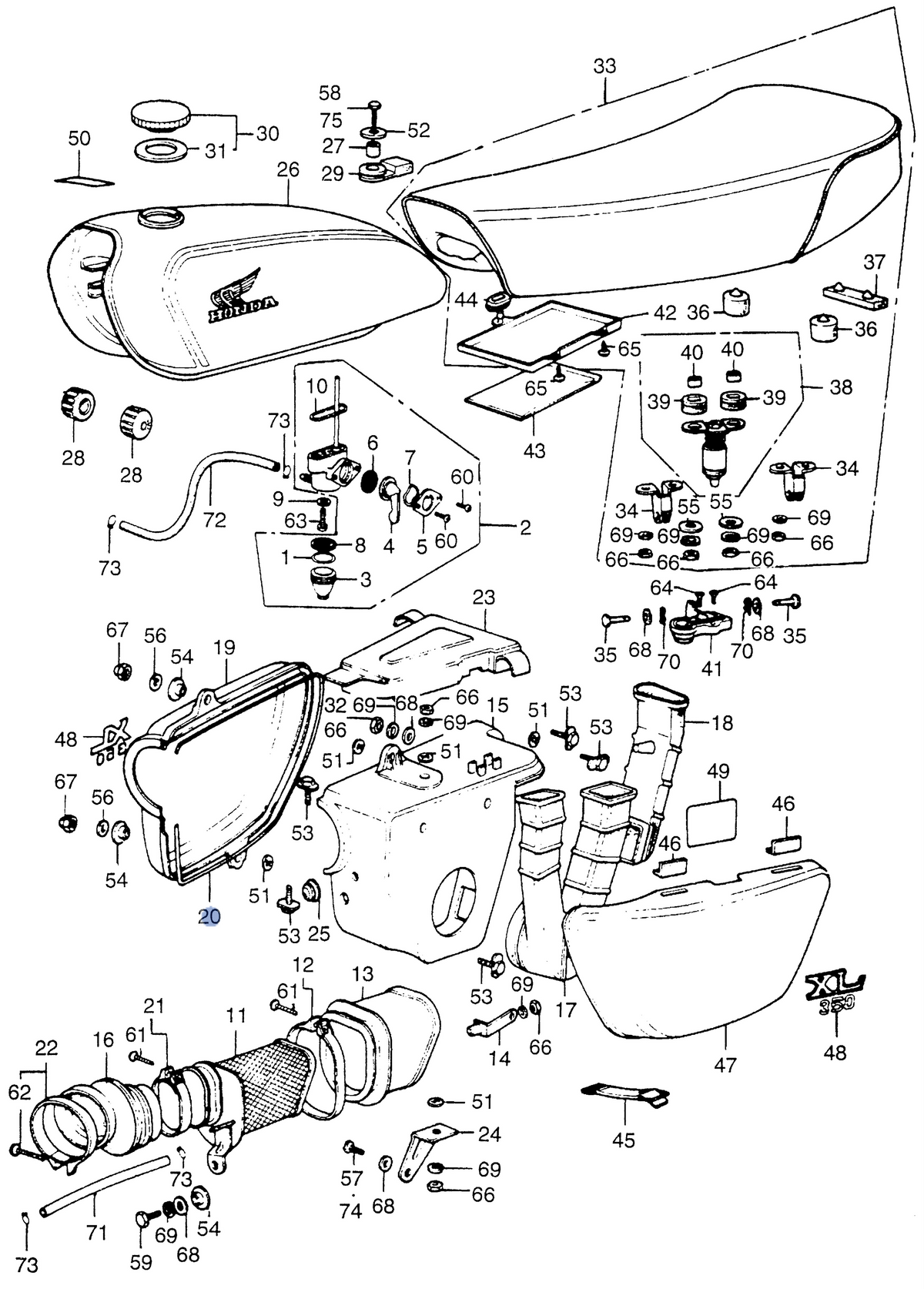 Honda OEM part 17222-MN4-405