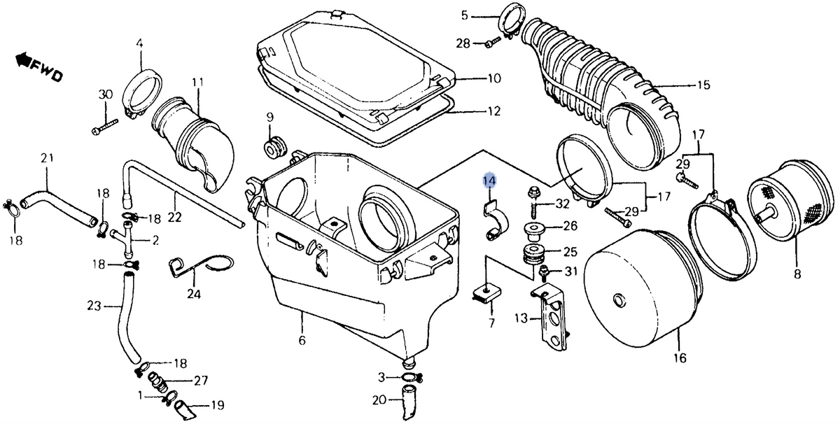 Honda OEM part 17223-965-003