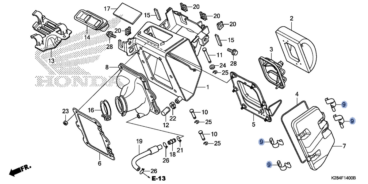 Honda OEM part 17223-K28-910